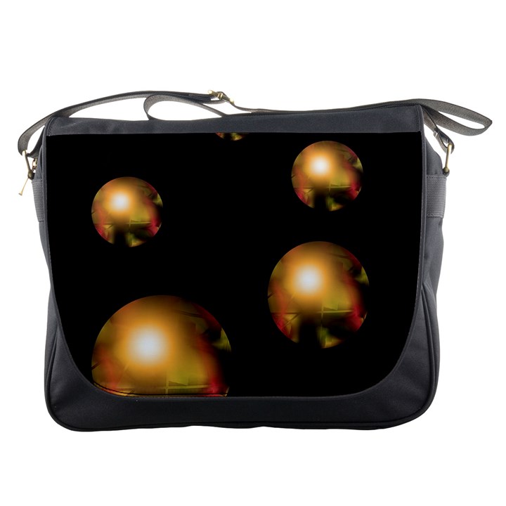 Golden pearls Messenger Bags