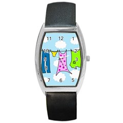 Laundry Barrel Style Metal Watch by Valentinaart