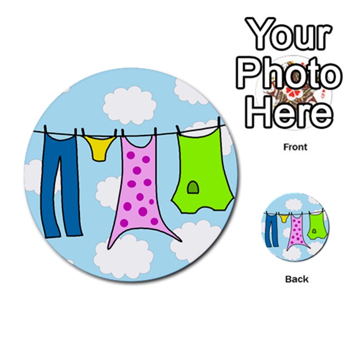 Laundry Multi-purpose Cards (Round) 