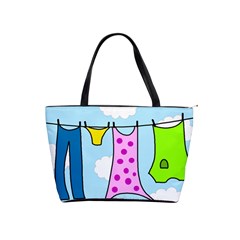 Laundry Shoulder Handbags by Valentinaart