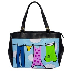 Laundry Office Handbags by Valentinaart