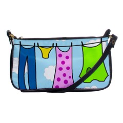 Laundry Shoulder Clutch Bags by Valentinaart