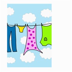 Laundry Large Garden Flag (two Sides) by Valentinaart