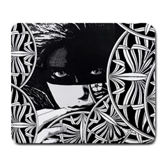 Masked Face Large Mouse Pad (rectangle)