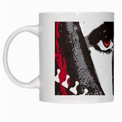 Zipper Face White Coffee Mug by DryInk