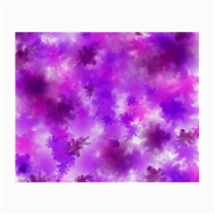 Purple Splatter Pattern Small Glasses Cloth (2-side) by traceyleeartdesigns