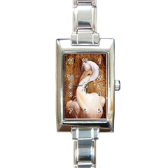 920-pelican Rectangle Italian Charm Watch by PimpinellaArt