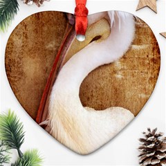 920-pelican Heart Ornament (2 Sides)