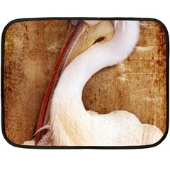 920-pelican Double Sided Fleece Blanket (mini)  by PimpinellaArt