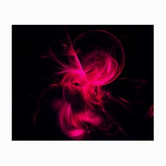 Pink Flame Fractal Pattern Small Glasses Cloth (2-side) by traceyleeartdesigns