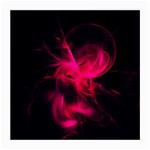 Pink Flame Fractal Pattern Medium Glasses Cloth (2-Side) Front