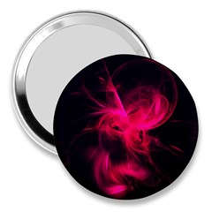 Pink Flame Fractal Pattern 3  Handbag Mirrors by traceyleeartdesigns