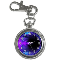 Purple And Blue Lake Fractal Key Chain Watches by traceyleeartdesigns