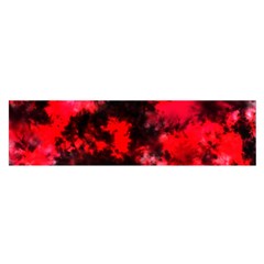 Black And Red Pattern Satin Scarf (oblong)