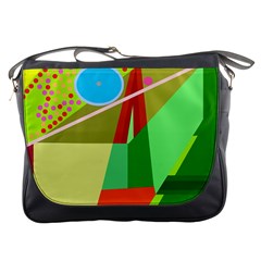 Colorful Abstraction Messenger Bags