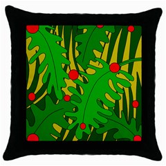 In The Jungle Throw Pillow Case (black) by Valentinaart