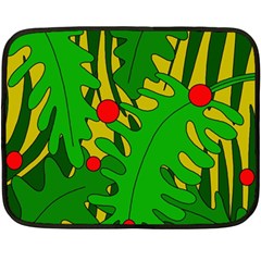 In The Jungle Double Sided Fleece Blanket (mini)  by Valentinaart