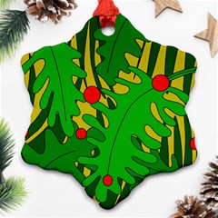 In The Jungle Snowflake Ornament (2-side) by Valentinaart