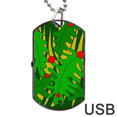 In The Jungle Dog Tag Usb Flash (two Sides)  by Valentinaart