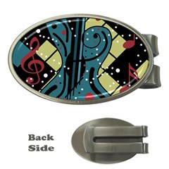 Playful Guitar Money Clips (oval)  by Valentinaart