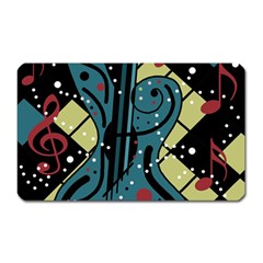 Playful Guitar Magnet (rectangular) by Valentinaart