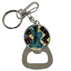 Playful Guitar Bottle Opener Key Chains by Valentinaart