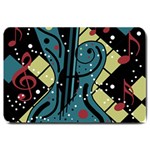 Playful guitar Large Doormat  30 x20  Door Mat