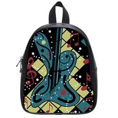 Playful Guitar School Bags (small)  by Valentinaart