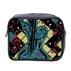 Playful Guitar Mini Toiletries Bag 2-side by Valentinaart