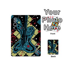 Playful Guitar Playing Cards 54 (mini)  by Valentinaart