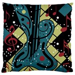 Playful guitar Large Cushion Case (Two Sides) Front