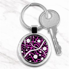 Purple Harmony Key Chains (round)  by Valentinaart