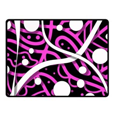 Purple Harmony Fleece Blanket (small) by Valentinaart