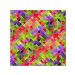 Colorful Mosaic Small Satin Scarf (square) by DanaeStudio