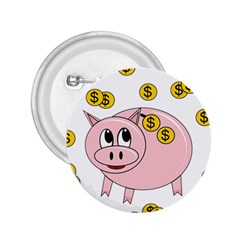 Piggy Bank  2 25  Buttons by Valentinaart