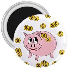 Piggy Bank  3  Magnets by Valentinaart