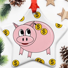 Piggy Bank  Ornament (star)  by Valentinaart