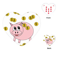 Piggy Bank  Playing Cards (heart) 