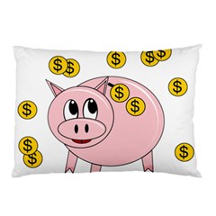 Piggy Bank  Pillow Case by Valentinaart