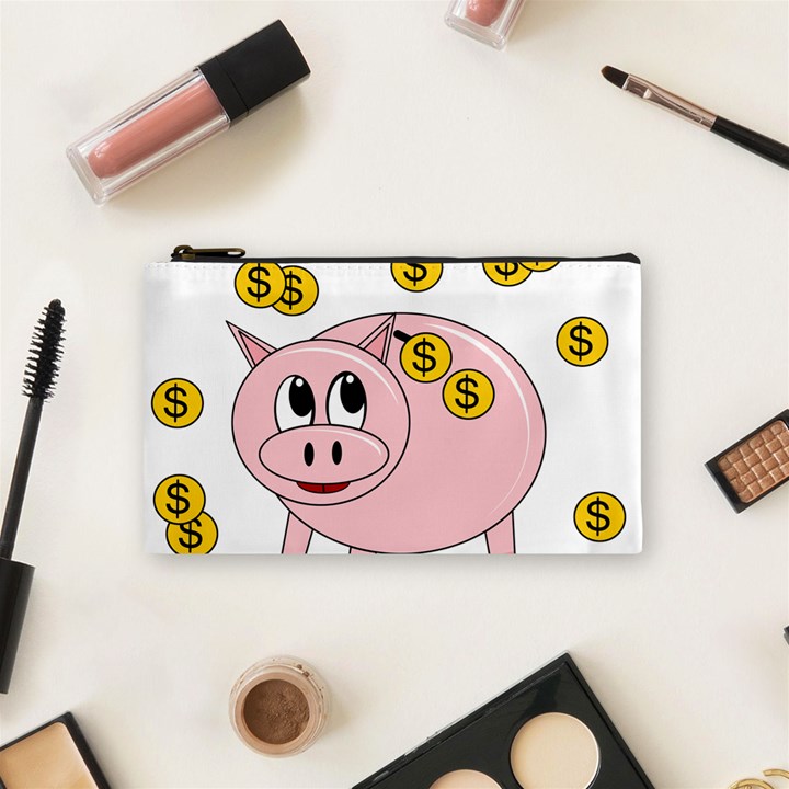 Piggy bank  Cosmetic Bag (Small) 