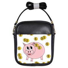 Piggy Bank  Girls Sling Bags by Valentinaart