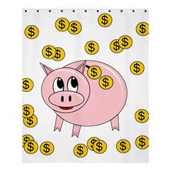 Piggy Bank  Shower Curtain 60  X 72  (medium)  by Valentinaart