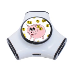 Piggy Bank  3-port Usb Hub by Valentinaart