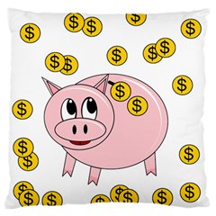 Piggy Bank  Standard Flano Cushion Case (two Sides) by Valentinaart