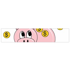 Piggy Bank  Flano Scarf (small) by Valentinaart