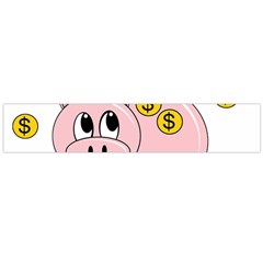 Piggy Bank  Flano Scarf (large) by Valentinaart