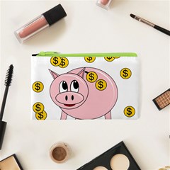 Piggy Bank  Cosmetic Bag (xs) by Valentinaart