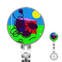 Sunny Day Stainless Steel Nurses Watch by Valentinaart