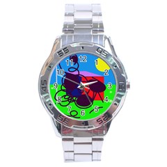 Sunny Day Stainless Steel Analogue Watch by Valentinaart