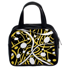 Yellow Movement Classic Handbags (2 Sides) by Valentinaart